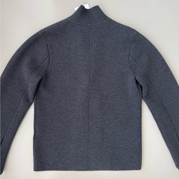 NWT Toteme Knitted wool blazer dark grey mélange Size XS - Picture 11 of 12